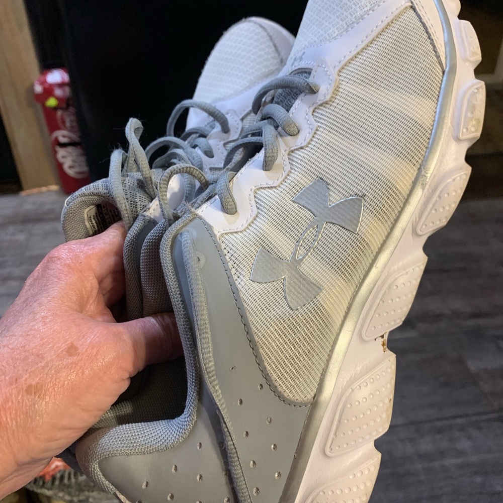 Under Armor sneakers worn once.